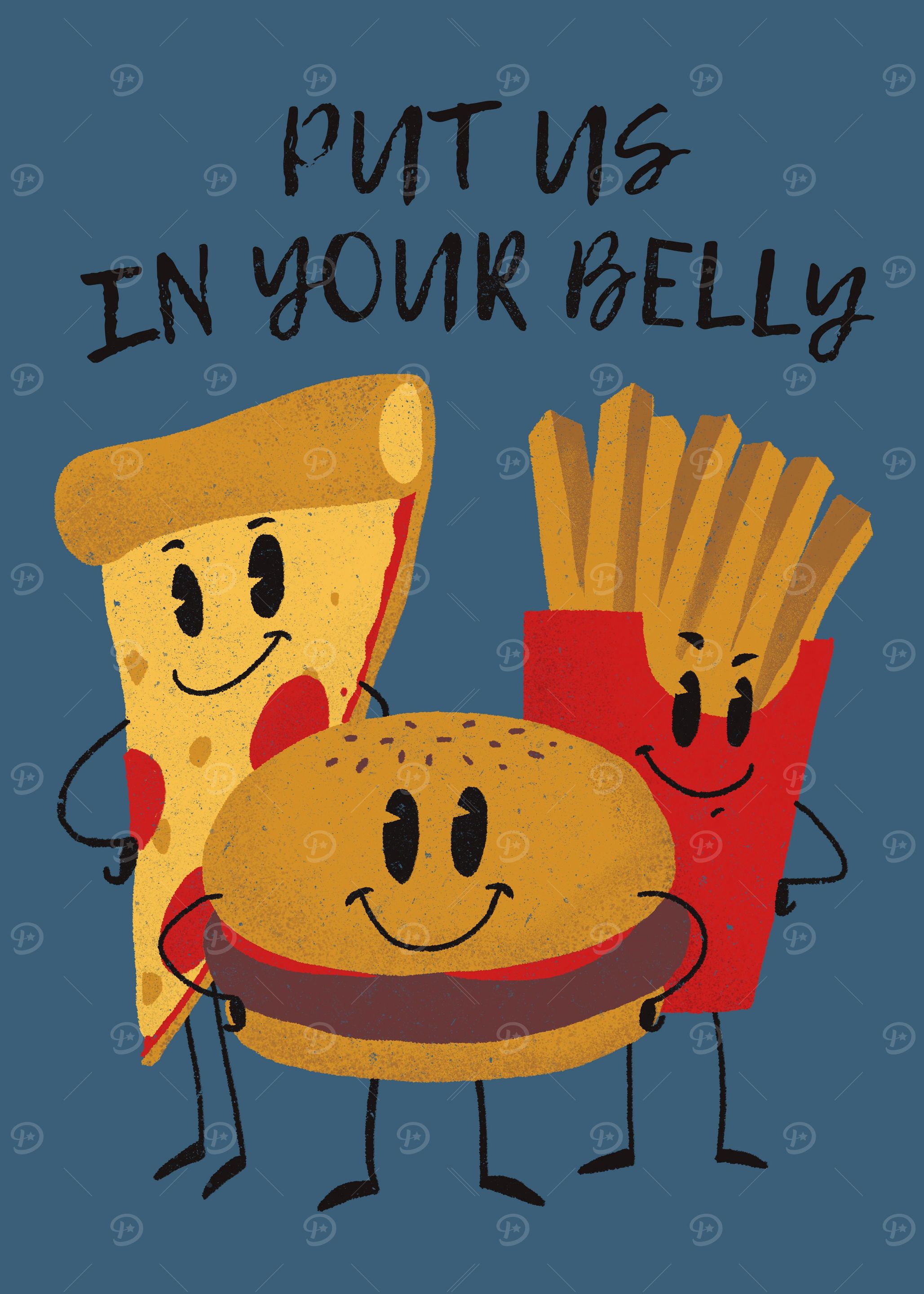 Put us in your belly
