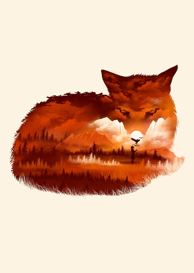 The Girl in the Red Forest