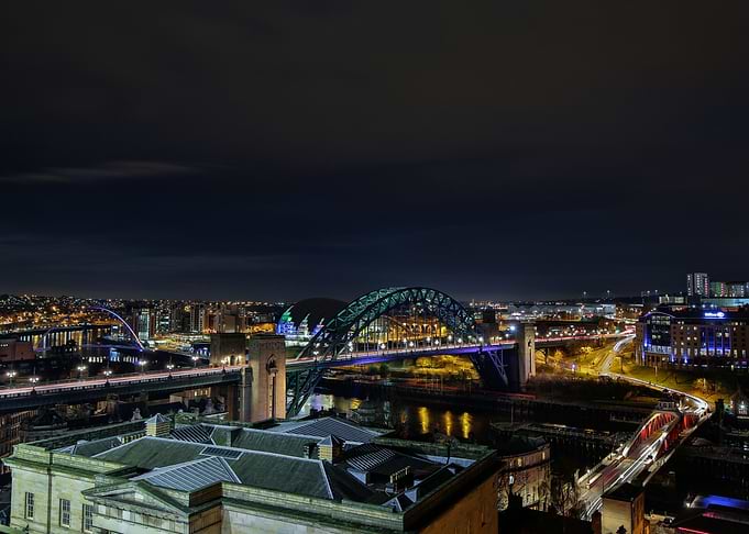 Newcastle at night