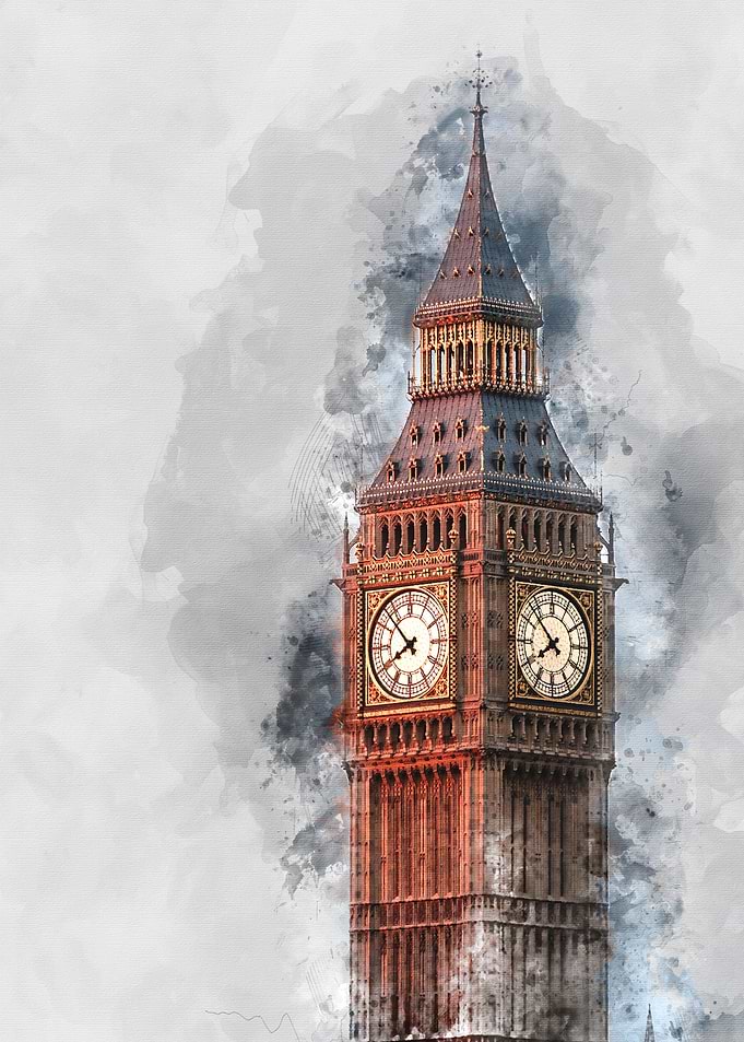 Big Ben / Landmark / watercolor