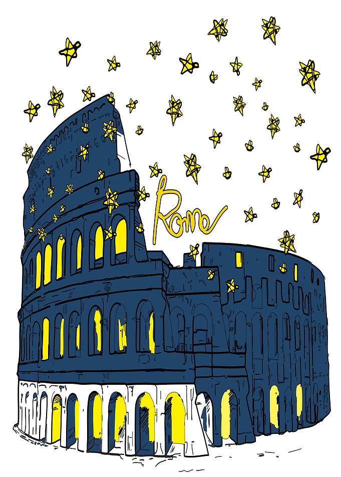 Colosseum Starry night