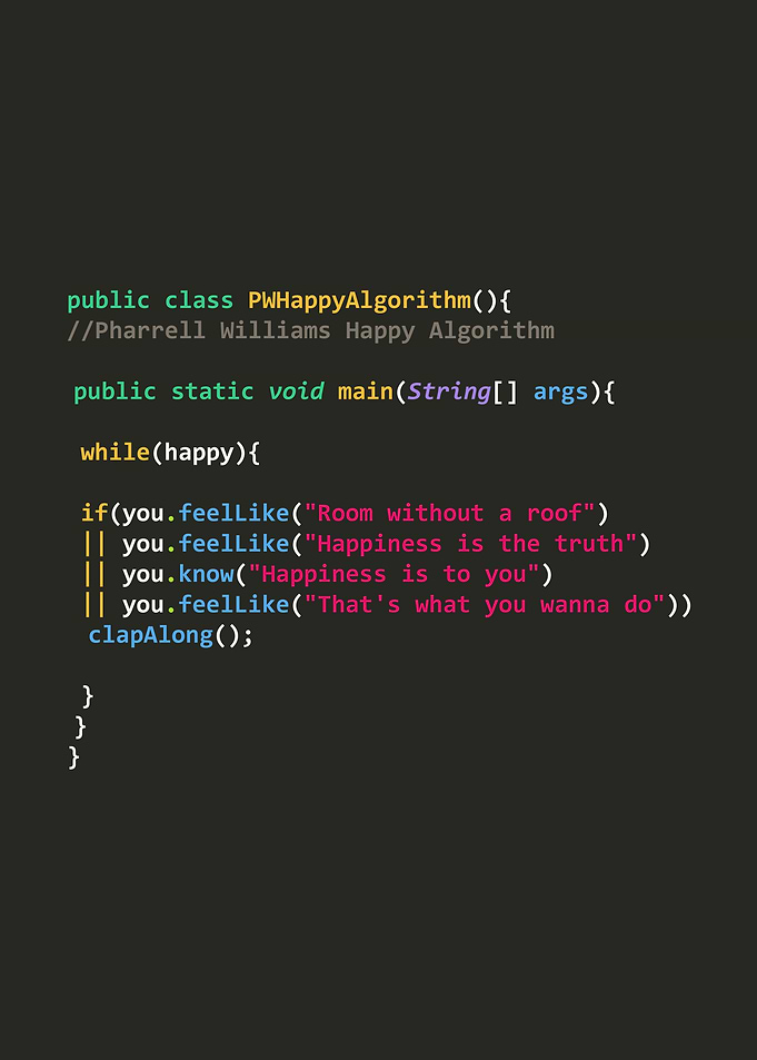 Pharrell Williams - Happy Song Algorithm in Java