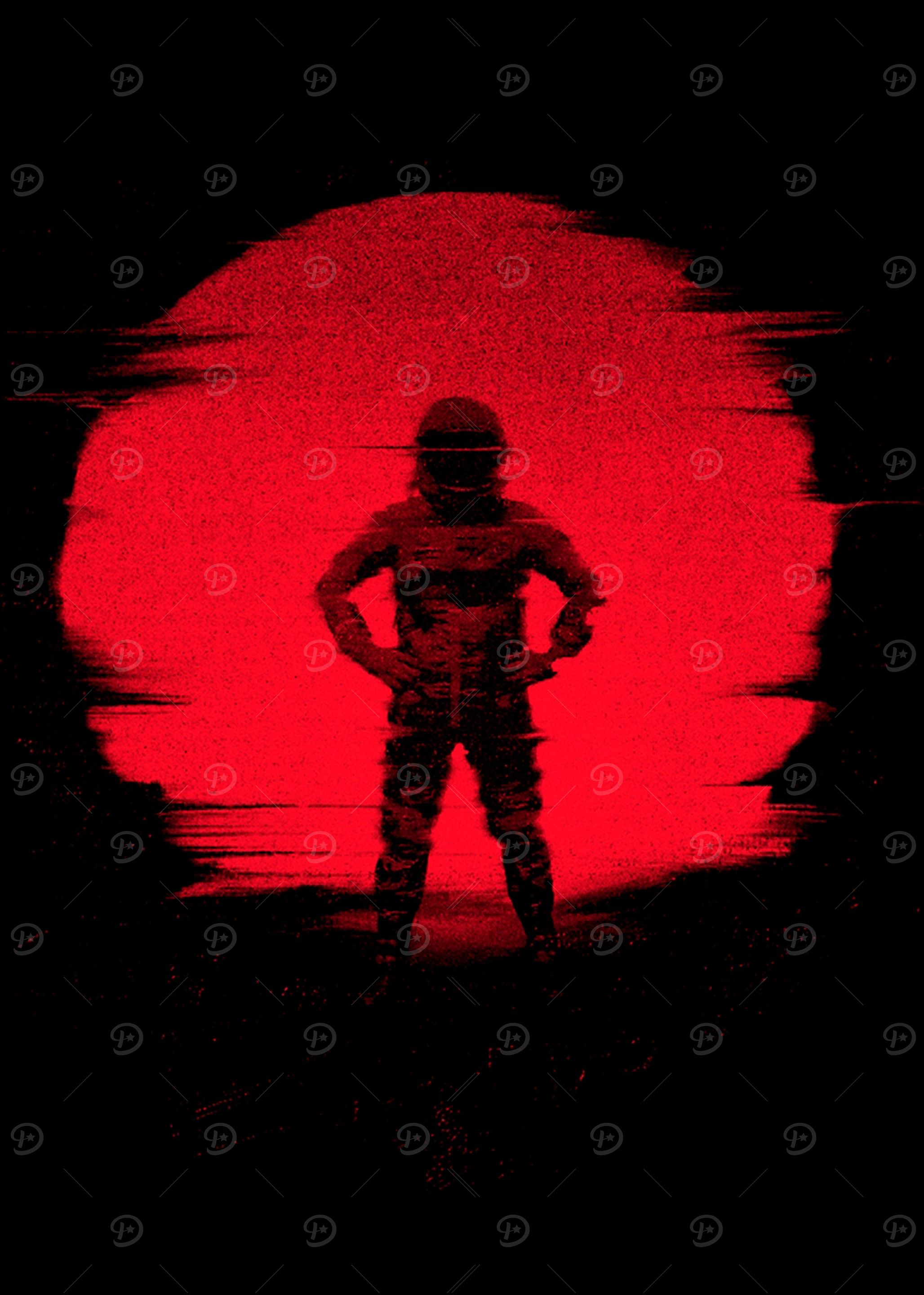 red sun astronaut