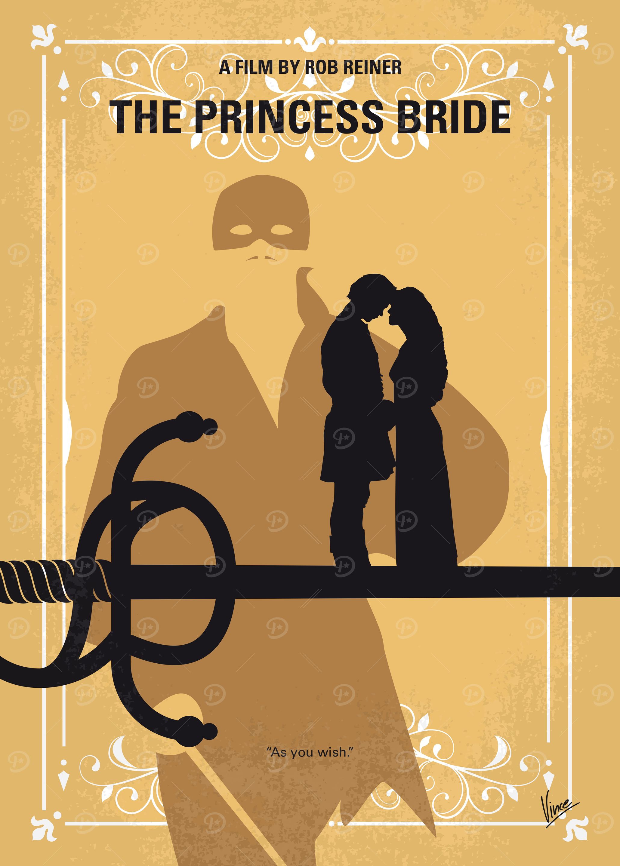 No877 My The princess bride minimal movie poster