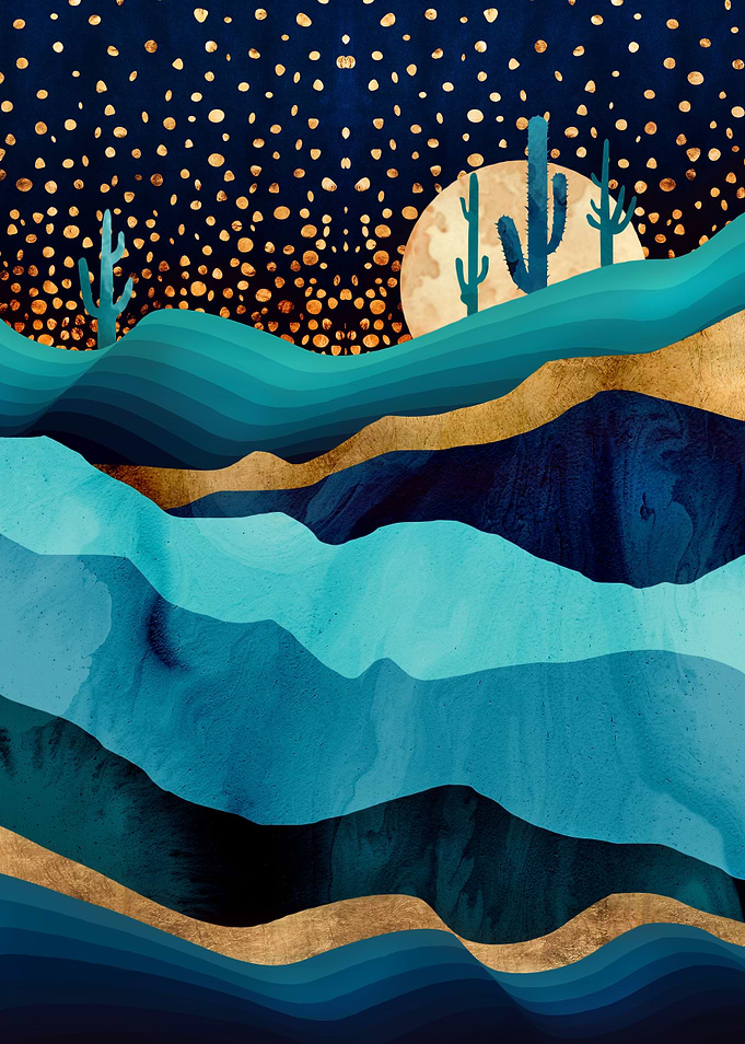 Indigo Desert Night