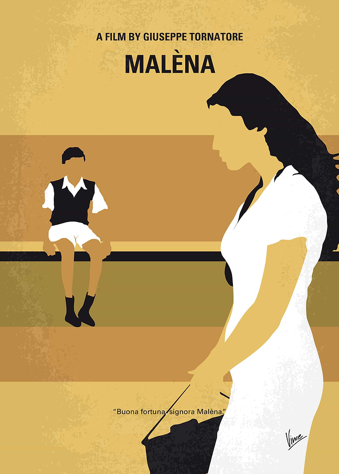 No870 My Malena minimal movie poster