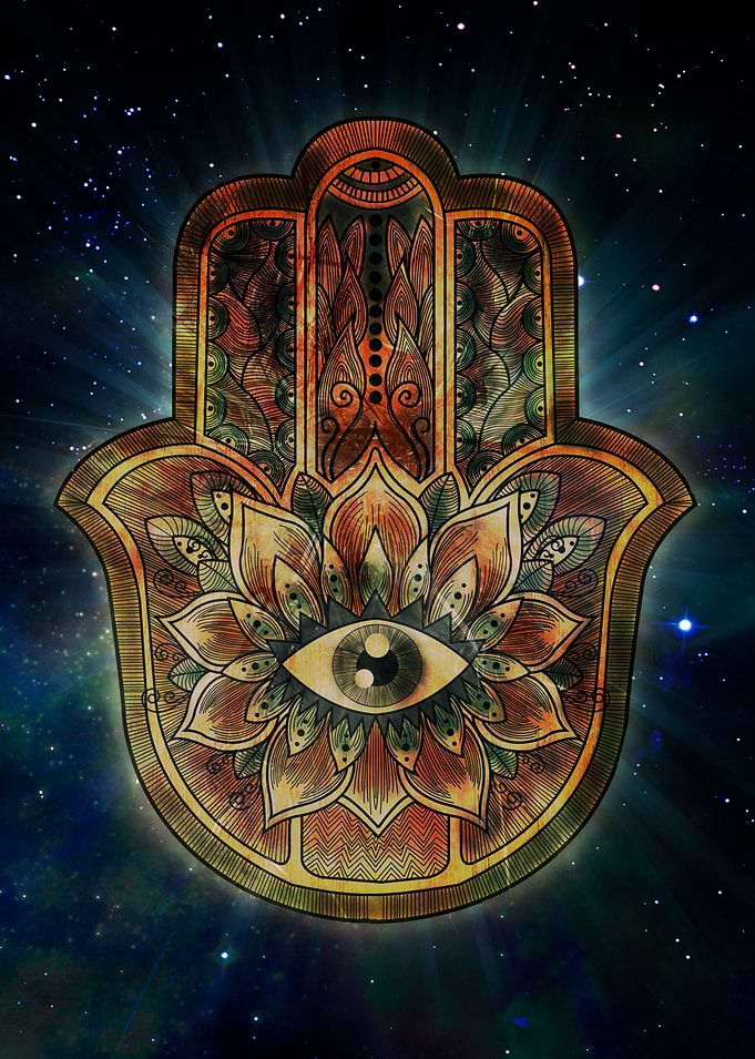 Hamsa Hand - Mano de Fáti