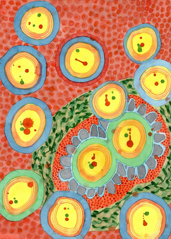 Splashes In Bubbles