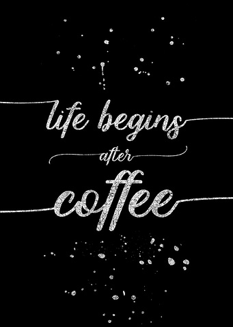 TEXT ART SILVER Coffee