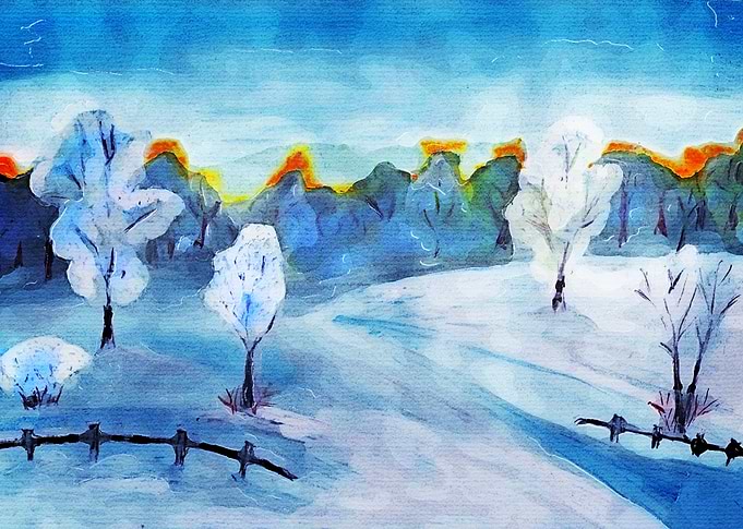 winter sunrise