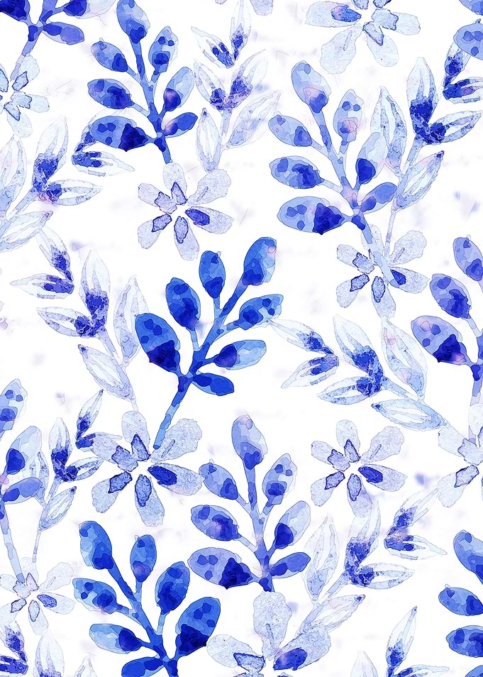 Watercolor Winter Floral Garden