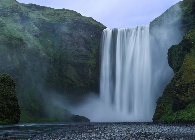 iceland waterfall