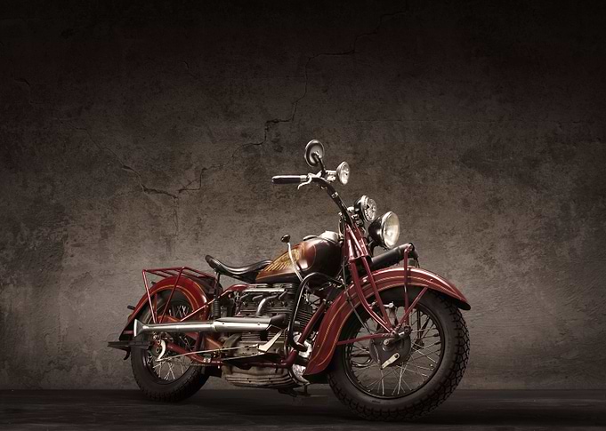 Vintage American motorcycle 'INDIAN FOUR'