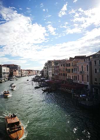 The Grand canal in Italy, Venice