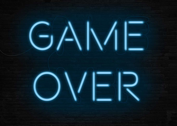 Game Over - Neon form