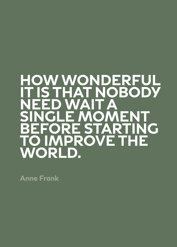 Inspirational Quote by Anne Frank Series 015