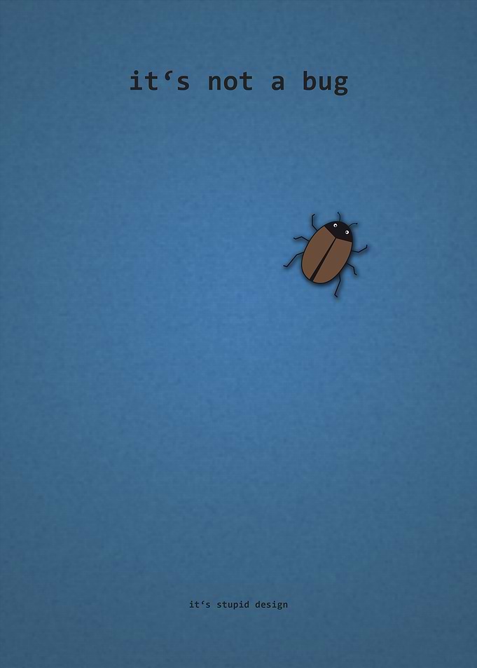 it's not a bug - it's stupid design