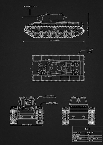 KV-1 Blueprint