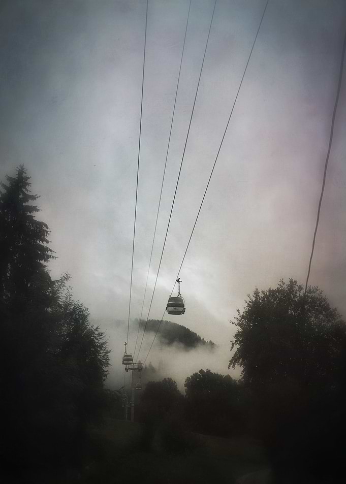 into the clouds