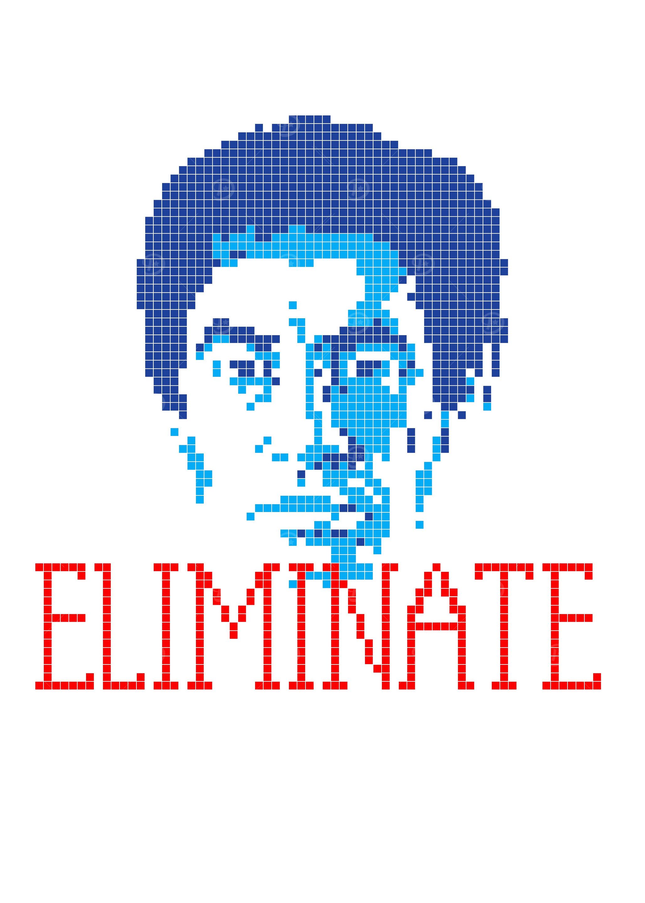 Blakes 7 ELIMINATE Minimalist Design