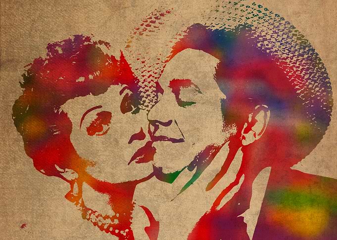 Lucy and Desi Watercolor Portrait
