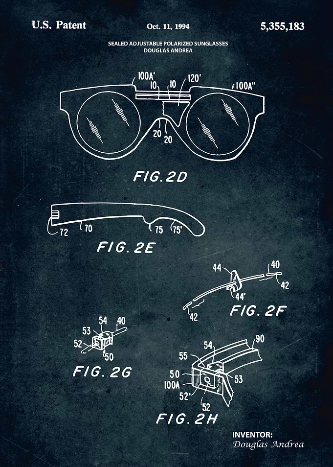 No319 - Sealed adjustable polarized sunglasses