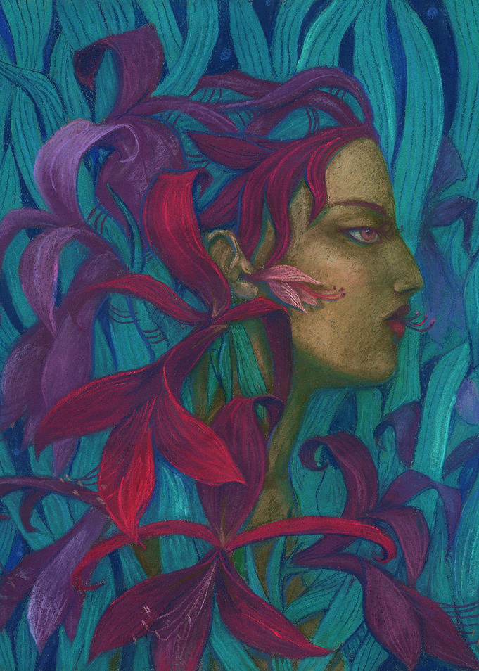 Amaryllis Surreal Portrait