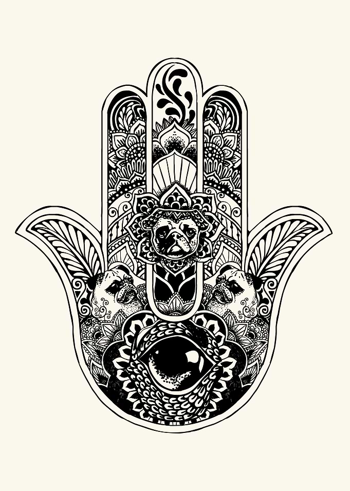 Hamsa Hand Pug
