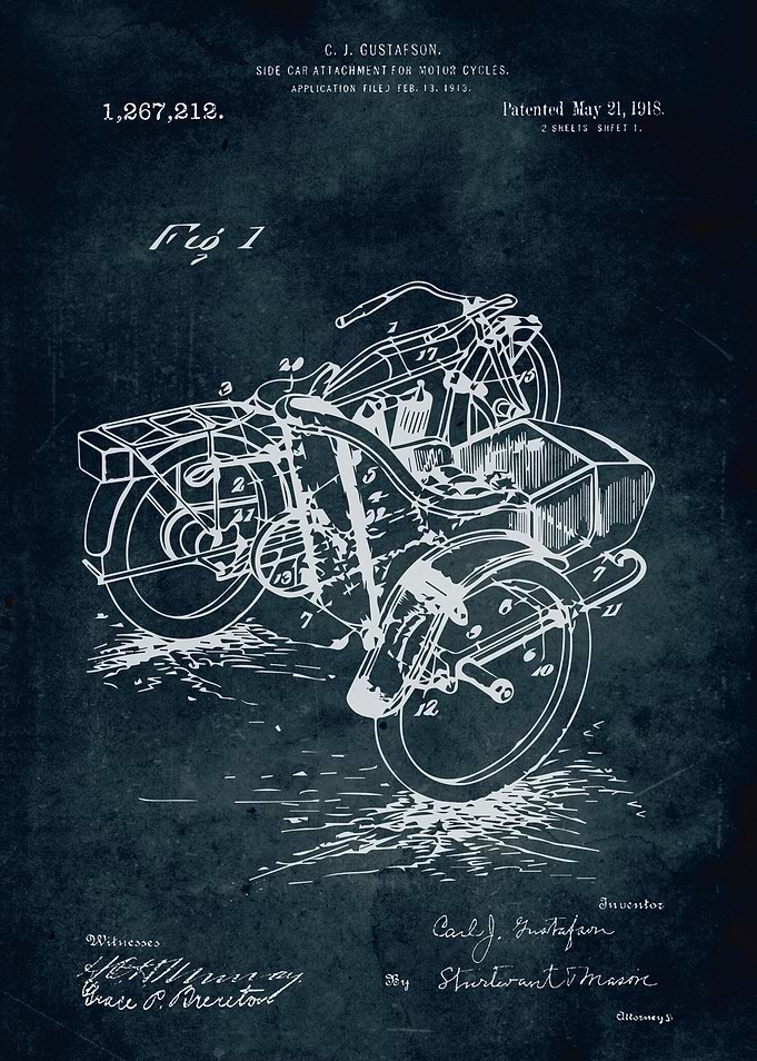 No327 - 1913 - Side car attachment for motor cycle