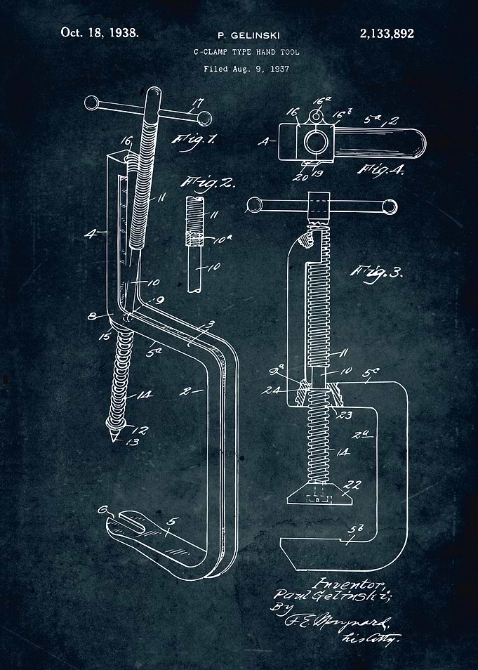 No324 - 1937 - C-Clamp type hand tool
