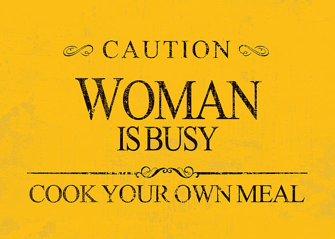 Woman is Busy