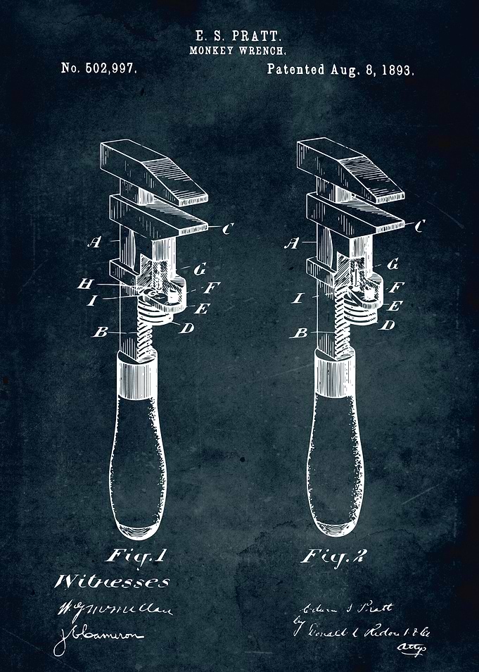 No339 - 1893 - Monkey wrench