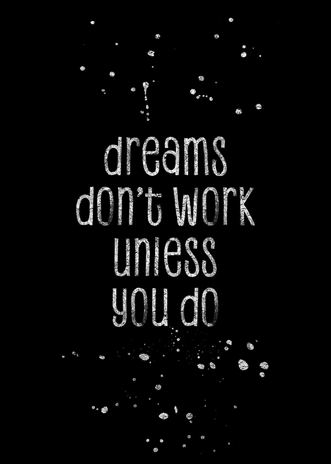 TEXT ART SILVER Dreams