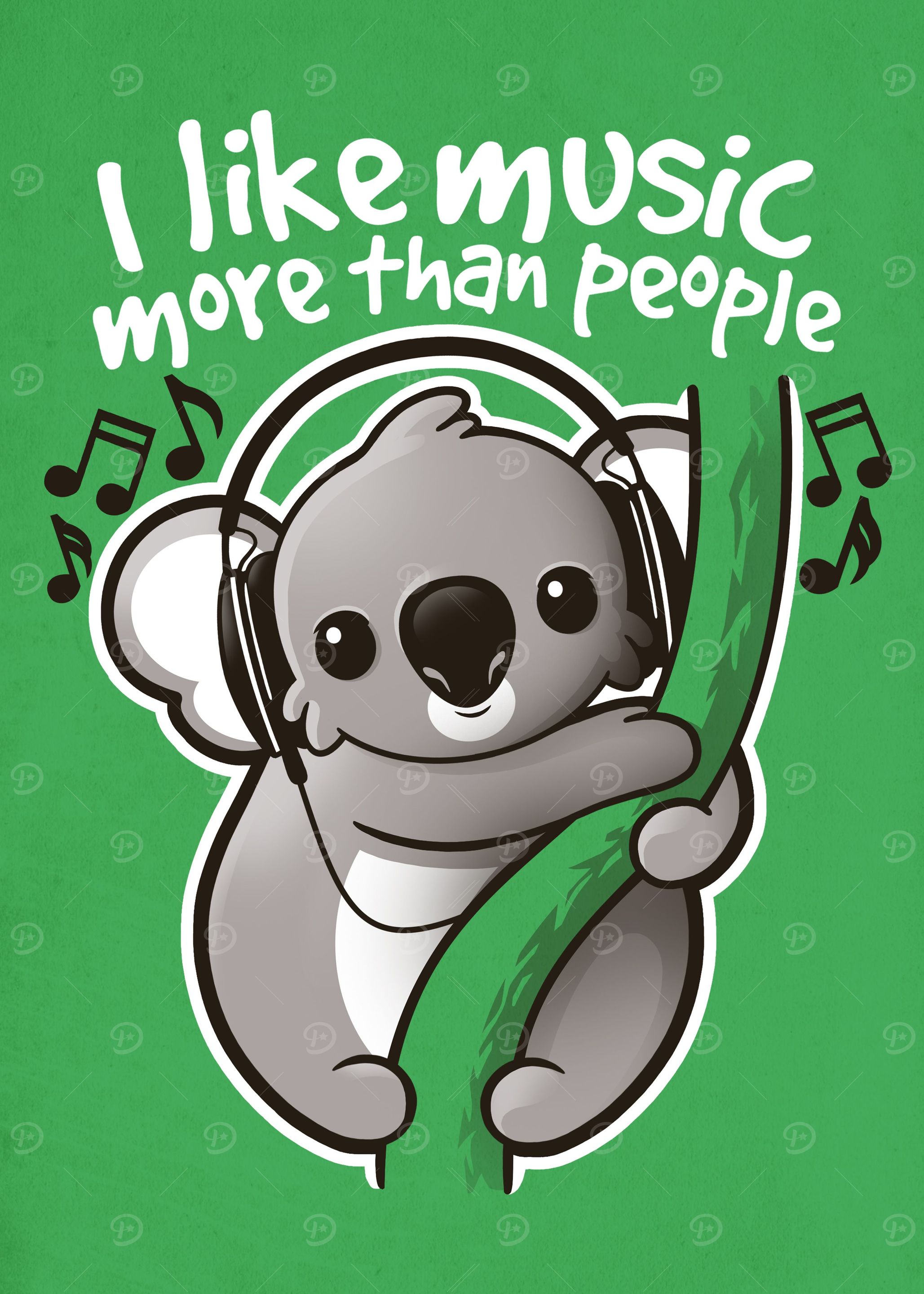 Koala likes music more than people