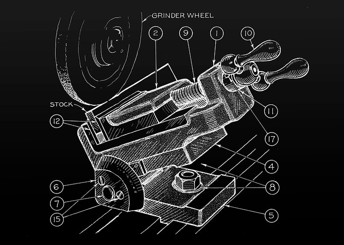 Patent Wheel Black and Whi