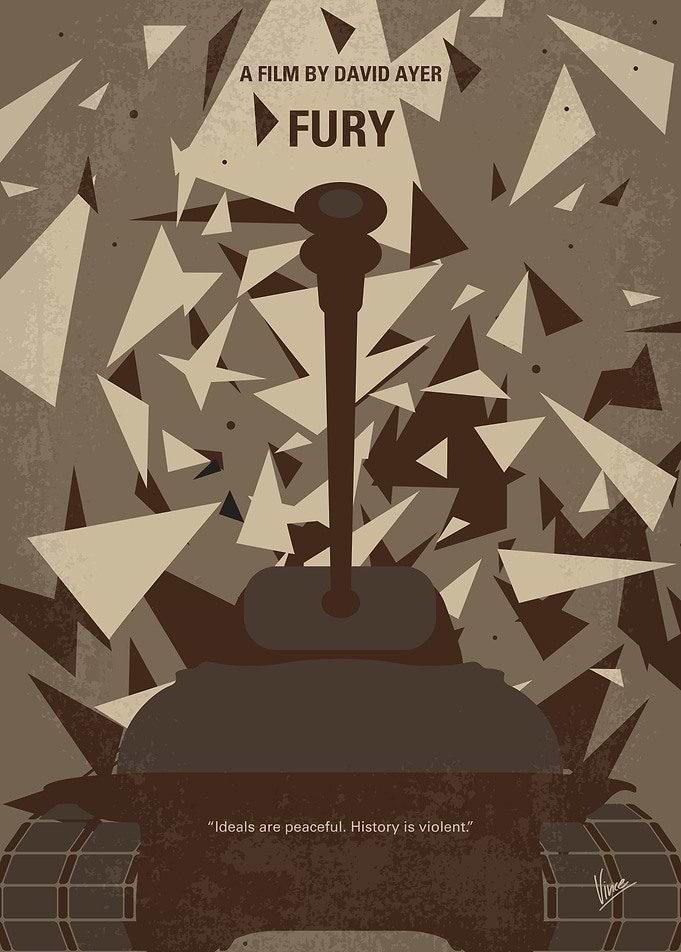 No885 My Fury minimal movie poster