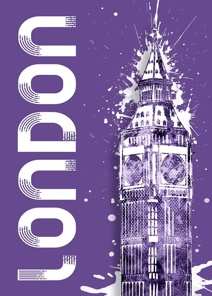 Graphic Art LONDON Big Ben