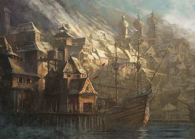 Koga in the port