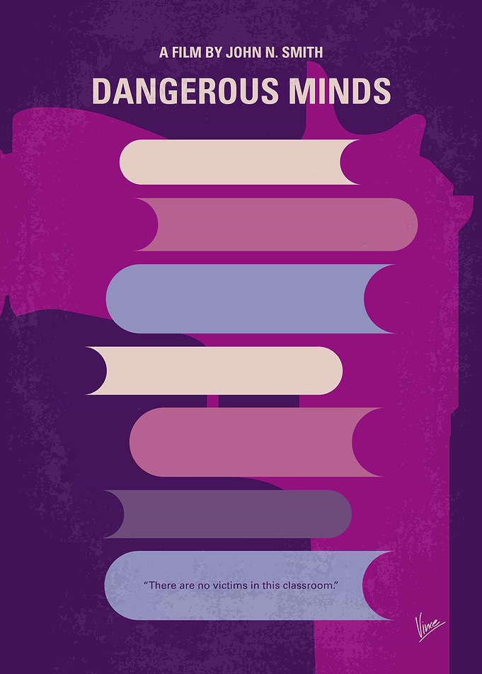 No655 My Dangerous Minds minimal movie poster