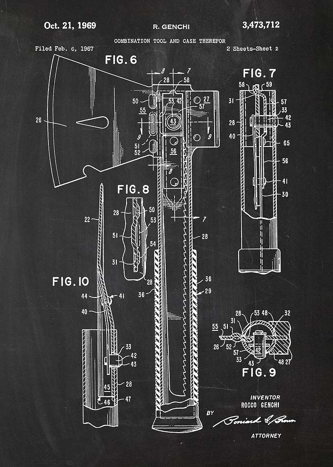 1967 Combination Tool and Case Therefor - Patent