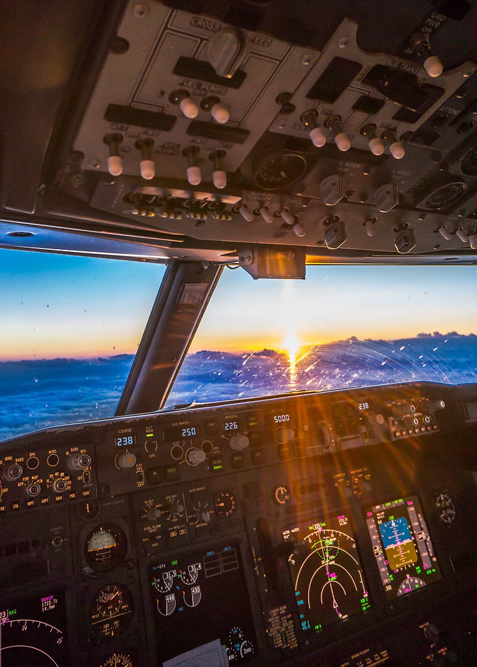 Sunset in the sky