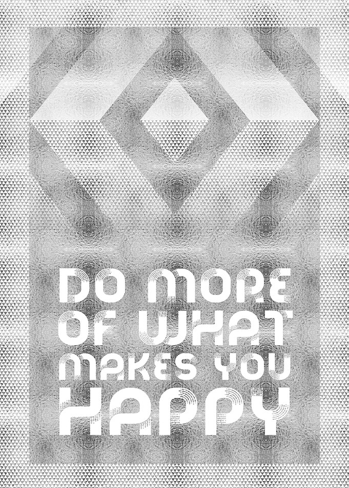 Graphic Art HAPPINESS