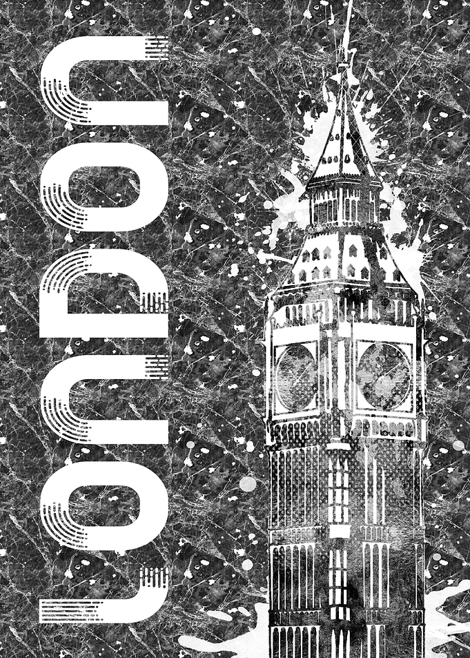 Graphic Art LONDON Big Ben