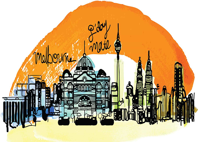 Watercolor Melbourne