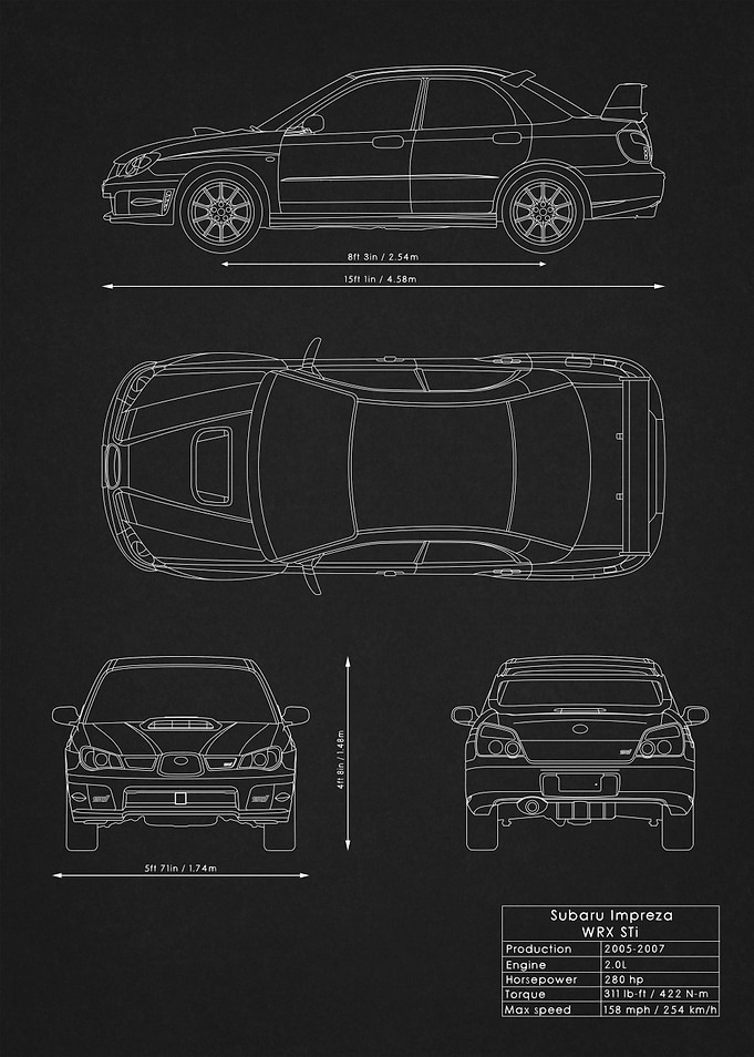 Subaru Impreza Blueprint
