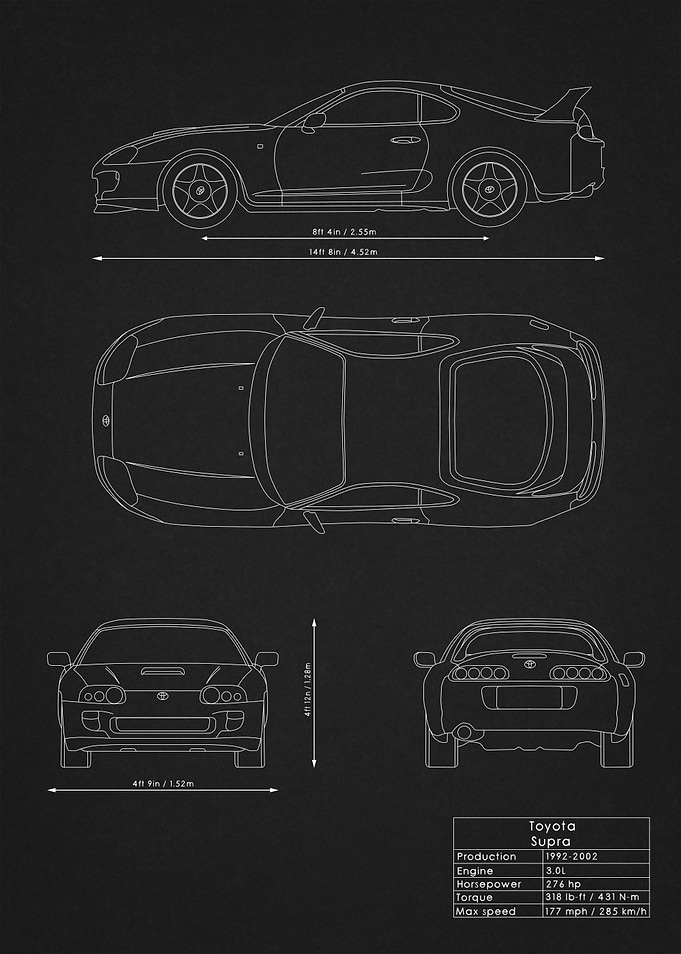 Toyota Supra Blueprint