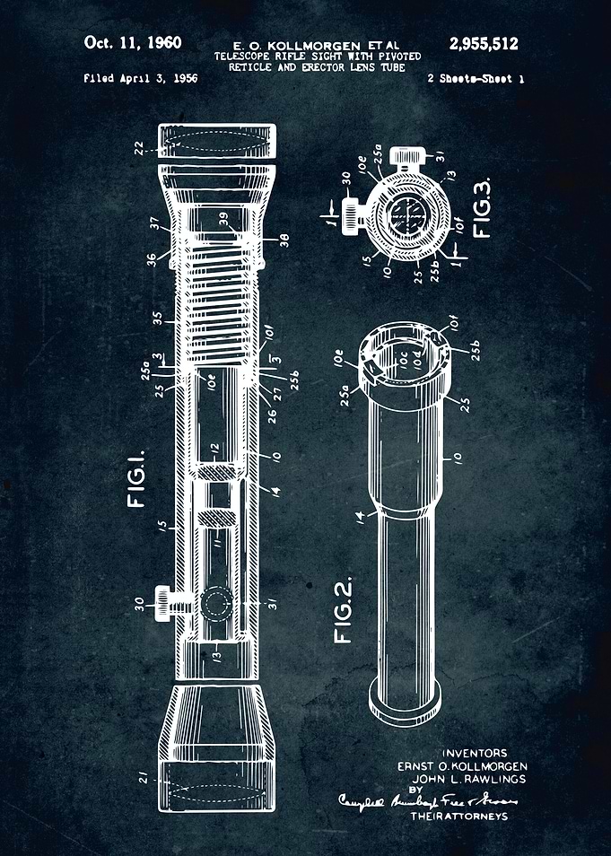 No367 - 1956 - Telescope rifle sight and lens tube