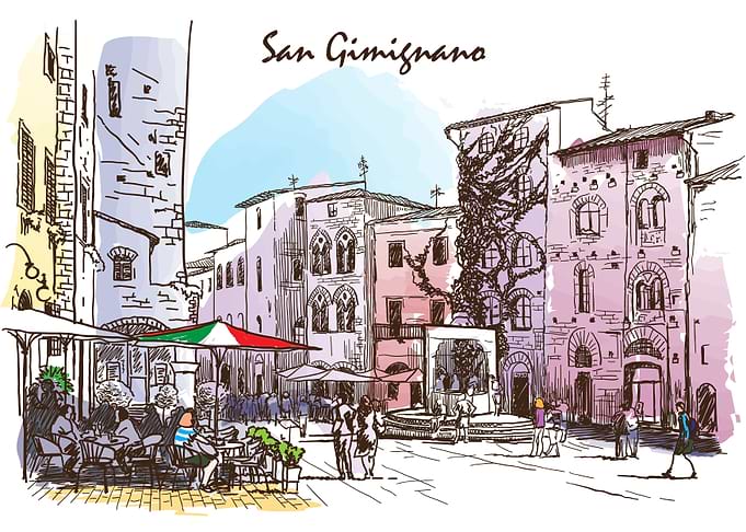 Sketches from Italy - San
