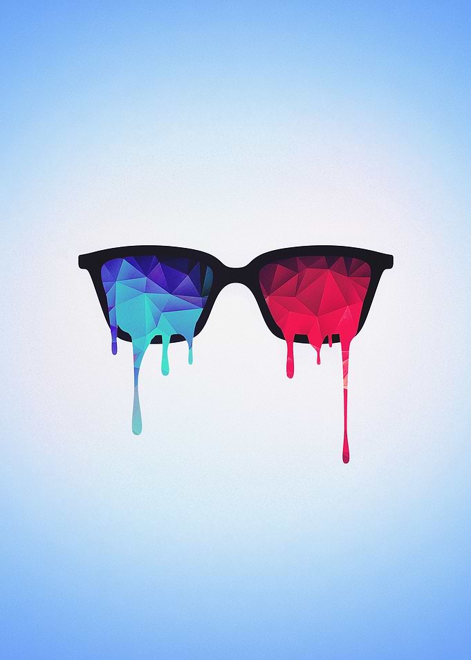 3D Psychedelic / Goa Meditation Glasses