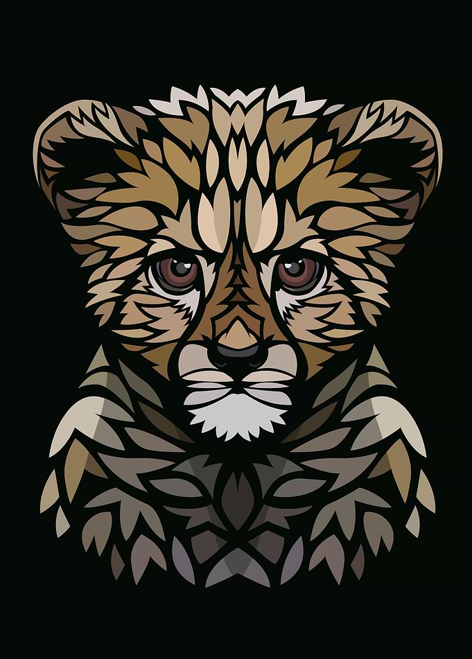 Tribal baby gepard